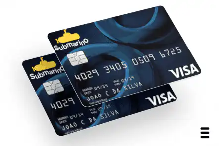 cartão submarino